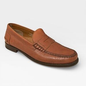 G.H. Bass & Co. Leather Penny Loafers in Cognac